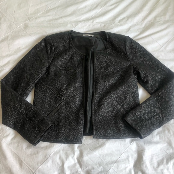 Black embossed jacket - Picture 4 of 7